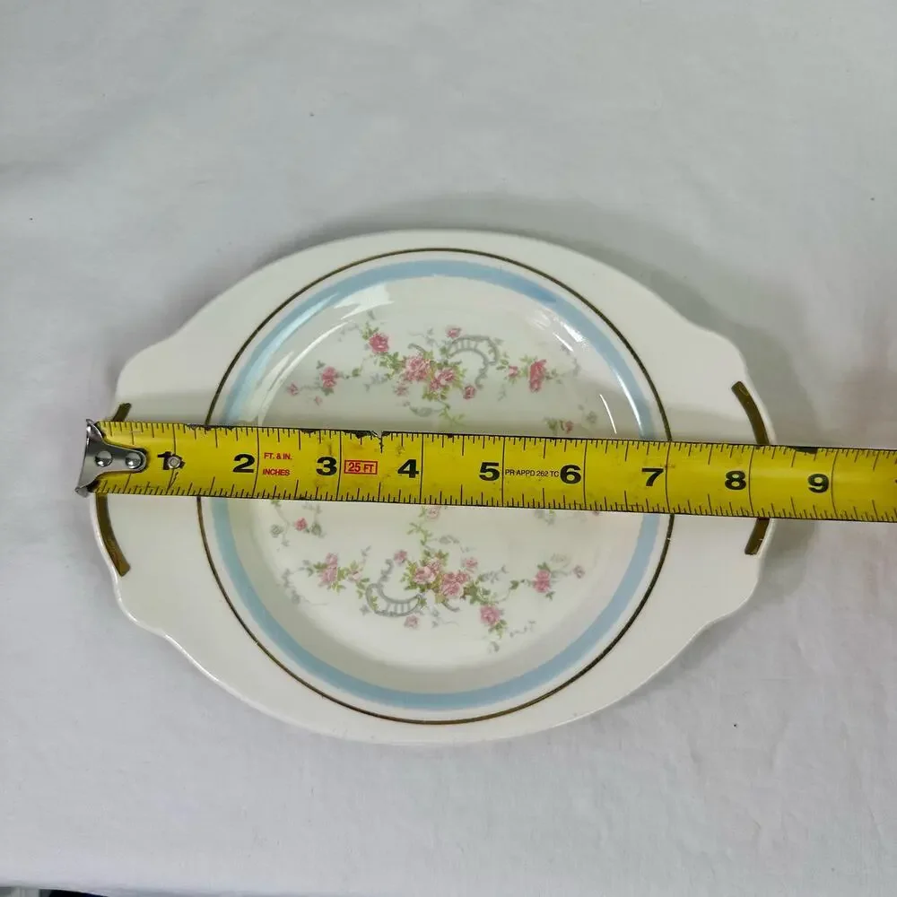 Limoges VTG Candle Light Nancy Rose A-50 Floral Small 6.5
